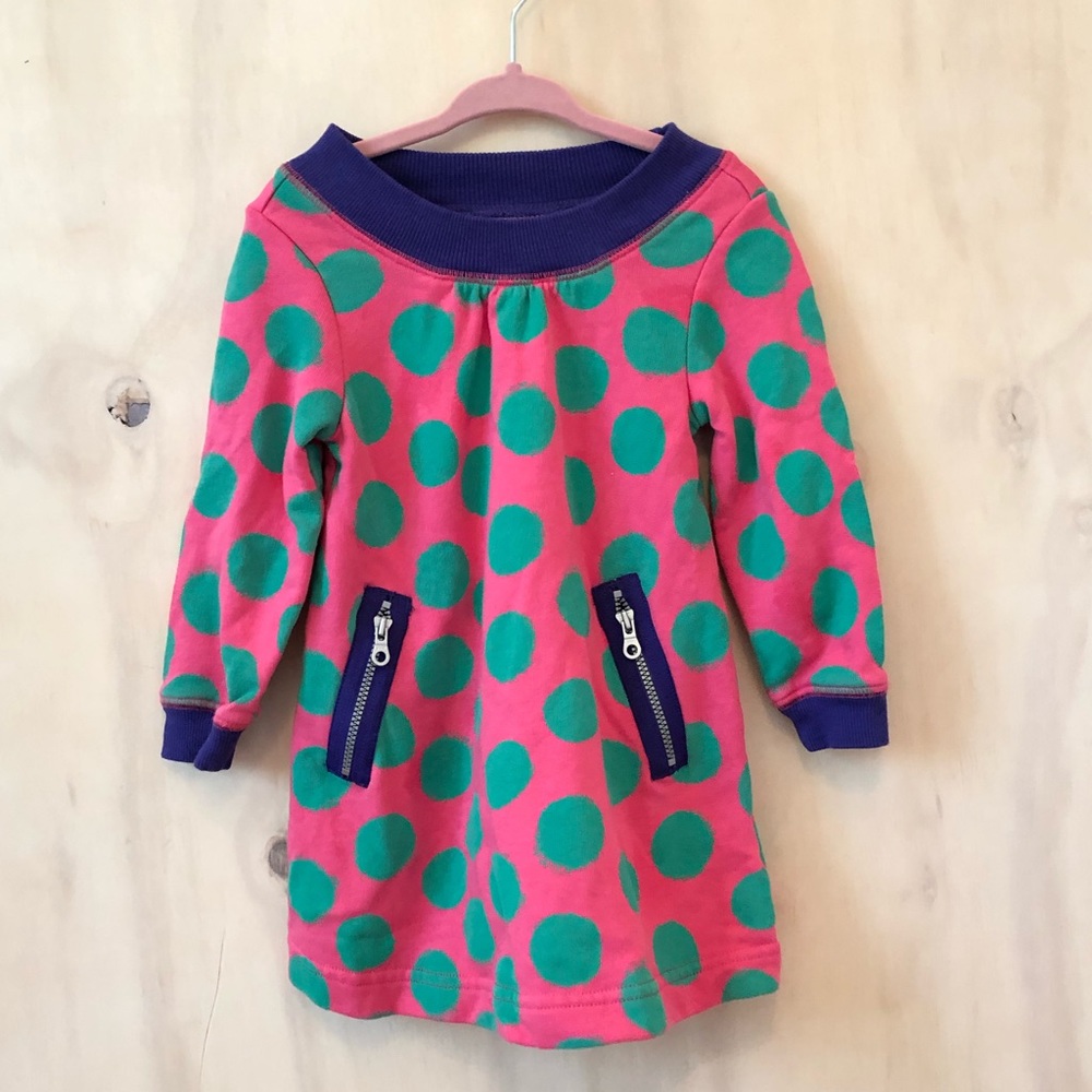 Hanna Anderson polka dot swing dress